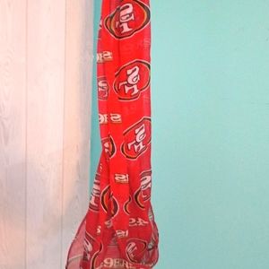 San Francisco 49ers  - NFL Women's Infinity Scarf - Foco NWT Sheer